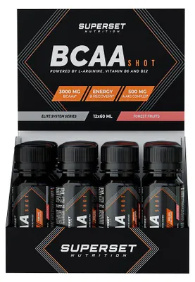 Image de BCAA - Superset Nutrition - BCAA SHOT (12X60ML) - Saveur Forest Fruit