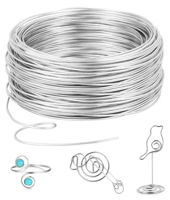 Aluminiumdraht 3 mm x 15 m, silber, flexibel für DIY