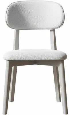Productafbeelding van Stoel, modern, wit, gestoffeerd, designstoel, minimalistisch, comfortabel