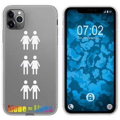 Produktbild von PhoneNatic Case kompatibel mit Apple iPhone 11 Pro Silikon-Hülle pride Beziehung M1