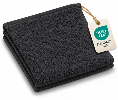 Produktbild von Handtuch 500g/m² Seiftuch 30 x 30 cm Schwarz Hohe Qualität Neu/OVP