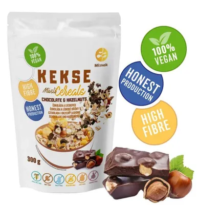 Zdjęcie produktu dla KEKSE Musli Czekolada+Orzechy Laskowe 300g