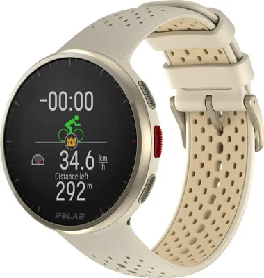 Produktbild von Polar Pacer Pro GPS-Sportuhr, Pulsuhr, Smartwatch für Männer und Frauen, Laufuhr, Schlafüberwachung, Gold Dust, S-L