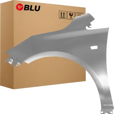 Zdjęcie produktu dla BLU Błotnik pasujący do Opel Corsa E Z157 Lewy Srebrny Star Silver Met. | 2014-2019 | Przedni Przód | Lakierowany | Gotowy do montażu | Stal