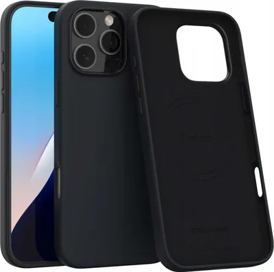 Image de Coque magnétique en silicone pour Magsafe SPACECASE Pure Mag pour iPhone 16 Pro Max Noir
