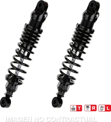 Produktbild von Federbein Z362-Serie Stereo hinten Black Edition passend für Yamaha SR 400 (77-06), SR 500 (84-99) RZ362-320TRL-47-B