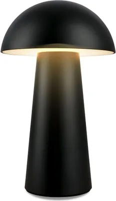 Produktbild von Briloner LED Mini Tischlampe kabellos, Dimmbar, Touch, Kabellos, Spritzwasserschutz, Schwarz, Ø12 x 19,5 cm