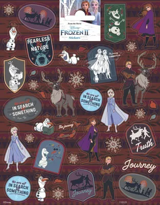Obrázok produktu pre samolepky Frozen 2 dievat 20 x 16 cm papier 40 kusov