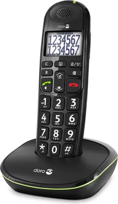 Produktbild von Doro Phone EASY 110 Strahlungsarmes Schnurlostelefon, Rufnummernanzeige, 10h Sprechzeit, 4 Tage Standby, Freisprechfunktion, DECT