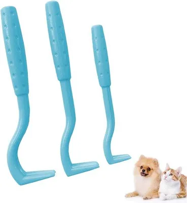 Produktbild von Famanu Zeckenentferner Set 3-teilig - für Hunde und Katzen, blau