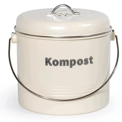 Zdjęcie produktu dla Kosz na kompost kuchenny 3 5 l z filtrem węglem aktywnym bezwonny