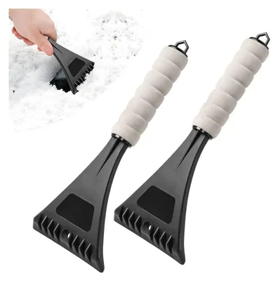 Produktbild von 2er Set Autoscheiben Schneeschaufel Eiskratzer Schwarz