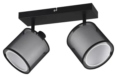 Produktbild von Deckenleuchte - Schwarz - Metall - 2-flammig - B 32 cm