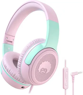 Image de Casque pour enfants avec fil - Casque de sécurité - Pour l'école - Les voyages - Écouter de la musique