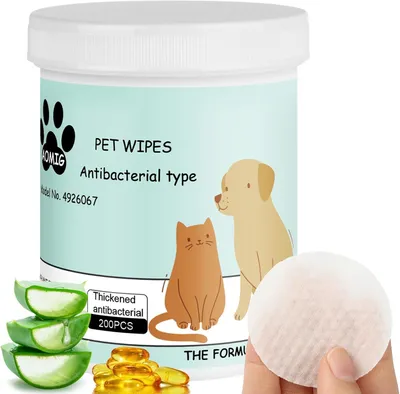 Produktbild von Augenreinigungspads 200 Stück, für Hunde und Katzen, Tränensprünge entfernen, für Haustiere