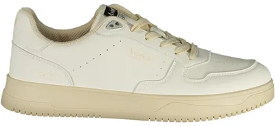 Produktbild von Weiße Herren-Sportschuhe mit kontrastierenden Details & Logo