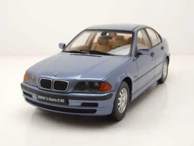 Produktbild von KK Scale 181432 BMW 3er E46 Limousine 1999 hellblau metallic 1:18