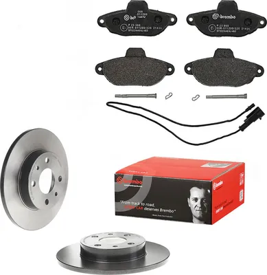 Produktbild von Bremsscheibensatz Bremsklötzen vorn Fiat Cinquecento