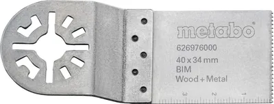 Zdjęcie produktu dla Brzeszczot do cięcia wgłębnego Metabo "Classic" / brzeszczot do drewna/metalu, 34 mm # 626976000