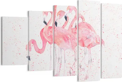 Produktbild von Bild auf Leinwand - Leinwandbild - Flamingo Vogel Wasser - 150x100cm - Wand Bild - Wanddeko - Leinwanddruck - Bilder - Kunstdruck - Wanddekoration - Leinwand bilder - Wandkunst - EG150x100-3899