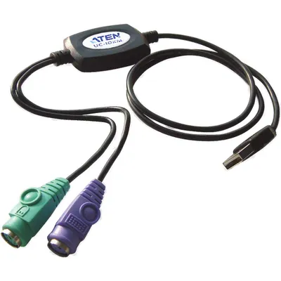 Obrázek produktu pro ATEN UC10KM pevodnk USB na PS/2, USB samec A na 2x PS/2 samice, 90 cm