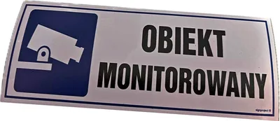 Produktbild von Überwachungseinrichtung - 150x50 - Aufkleber - Selbstklebendes Hinweisschild