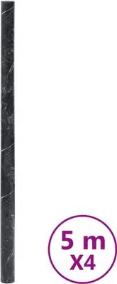 Produktbild von vidaXL Möbelfolien Selbstklebend Marmor-Optik Schwarz 90x500 cm PVC