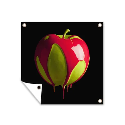 Obrázek produktu pro MuchoWow® Zahradní plakáty - Malované jablko - 50x50 cm - Zahradní dekorace