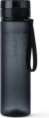 Produktbild von Trinkflasche 1L Sport Flasche Schraubverschluss BPA frei für Kohlensäure Vinsun