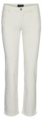 Productafbeelding van VERO MODA damesbroek, model VMDAF MR STRAIGHT, kleur ecru, maat 31W / 34L