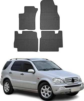 Obrázok produktu pre 2002-2005 Mercedes triedy M W163 Podlahové rohože gumové čierne 4 ks