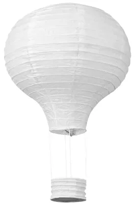 Papierlaterne 30 cm, weiß, für Hochzeit & Party