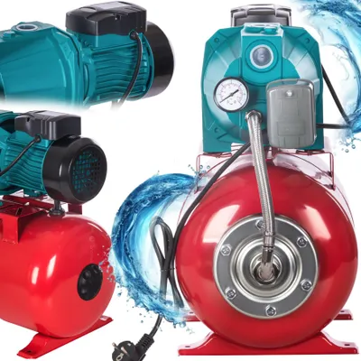 Obrázek produktu pro KRAFT&DELE | Hydroforové čerpadlo, 1200W, 3600l/h, nádrž, 24L, zahradní čerpadlo, vodní čerpadlo, domácí vodárny, odstředivé čerpadlo