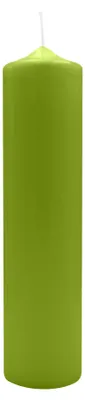 Produktbild von Spitzkopf Stumpen Kerzen Limonegrün 30 x Ø 7 cm, 6 Stück
