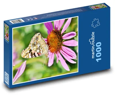 Zdjęcie produktu dla Puzzle 1000 Motyl na kwiatku - martinpuzzle