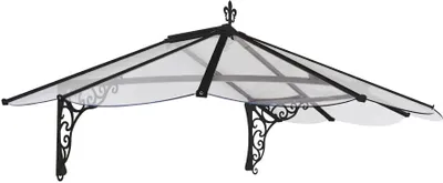 Produktbild von Palram - Canopia Vordach Iris 1780 schwarz 125x175 cm