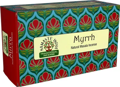 Produktbild von Namaste India Räucherstäbchen Myrrhe Mirra 12x15gr indische Duftmischung