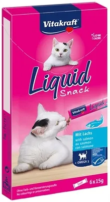 Obrázek produktu pro Vitakraft Liquid Snack, Junior, Kuřecí maso, Na ryby, Vepřové, 90 g