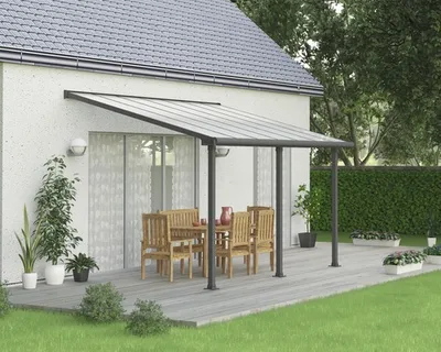 Obrázok produktu pre Kryt terasy Palram - Canopia Olympia 3x4,2 425 x 295 cm RAL7016 sivá
