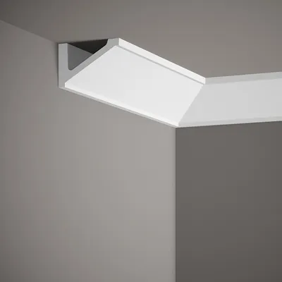 Produktbild von Mardom Deckenleiste MDB132 Profoam 87 x 55 x 2000 mm Weiß Stuckleiste Schräg
