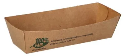 Produktbild von Papstar 87241, Schüssel, Rechteckig, Karton, Braun, Einfarbig, 80 Stück(e)