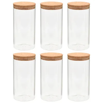 Produktbild von Vorratsgläser mit Korkdeckel 6 Stk. 1100 ml