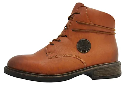 Image de Chaussures de randonnée Rieker pour femmes, bottines à lacets, couleur marron, style décontracté