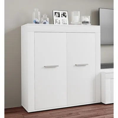 Produktbild von VCM Holz Kommode | Sideboard mit Drehtüren | Maße ca. H. 89 x B. 80 x T. 35 cm - Usilo