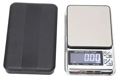 Digitale Milligrammwaage 500 g / 0,01 g – Präzise, 7 Einheiten, Tara