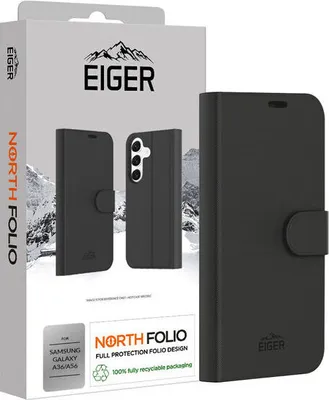 Obrázek produktu pro EIGER EGCA00723, Peněženkové pouzdro, Samsung, Galaxy A56 / A36, 17 cm (6.7"), Černá
