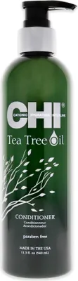 Produktbild von CHI Tea Tree Oil Conditioner, Unisex, Feuchtigkeitsspendend, Nährend, Glanz, Weichmachend, Verstärkung, 355 ml, Pumpenflasche, Pfefferminz, Teebaum, Pfefferminz, Teebaumöl
