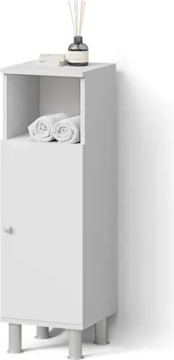 Produktbild von Midischrank Livinity Fucino Weiß 30 x 95 cm, Model 52474