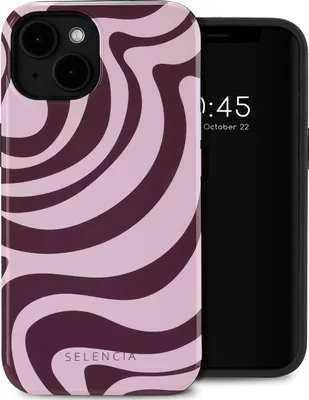 Obrázok produktu pre Selencia Vivid Zadný kryt s MagSafe pre Apple iPhone 14 - Wavy Swirl Pink Plum