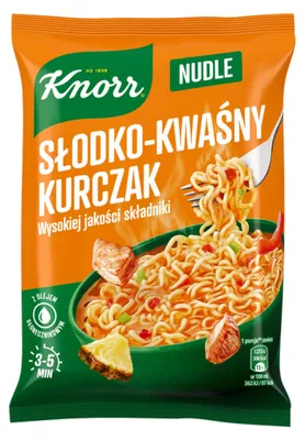 Produktbild von Selgros111 Knorr Nudeln Hähnchen süß-sauer – schnelle Suppe, ideal zum Mittagessen